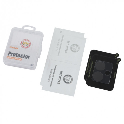 Pour Motorola Moto G14 2 pièces ENKAY Hat-Prince 9H Film de verre trempé pour objectif de caméra arrière (transparent) SE306A1942-05