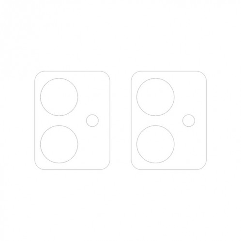 Pour Motorola Moto G54 2 pièces ENKAY Hat-Prince 9H Film de verre trempé pour objectif de caméra arrière (transparent) SE309A1200-05