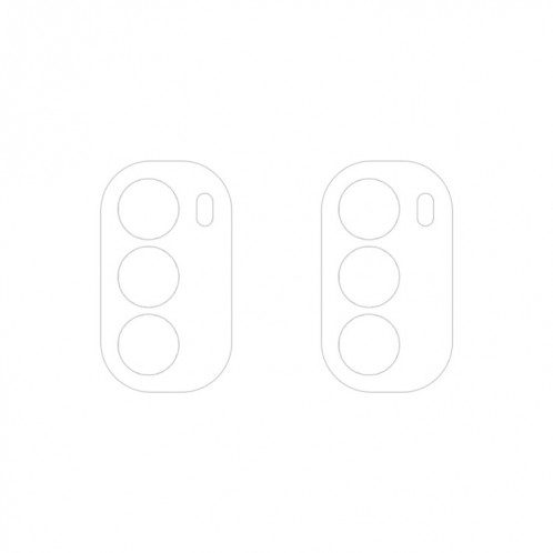 Pour Motorola Moto G82 2 pièces ENKAY Hat-Prince 9H Film de verre trempé pour objectif de caméra arrière (transparent) SE310A1888-05