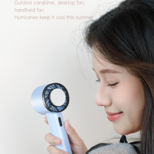 WX-625 Fonction de compression froide Mini ventilateur d'été portable Ventilateur de refroidissement portatif (violet clair) SH401B719-010