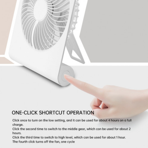 AR-13 ventilateur suspendu pour bureau à domicile refroidisseur d'été ventilateur de bureau à fonctionnement silencieux (blanc) SH801B580-010