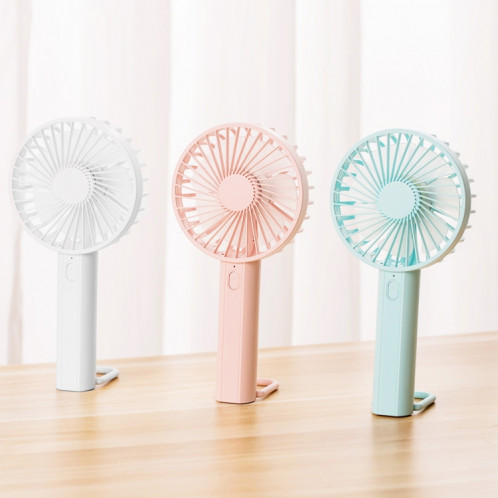 F35 avec trou de suspension ventilateur de refroidissement rechargeable ventilateur portatif puissant ventilateur de bureau 1200 mAh (blanc) SH001C1648-09