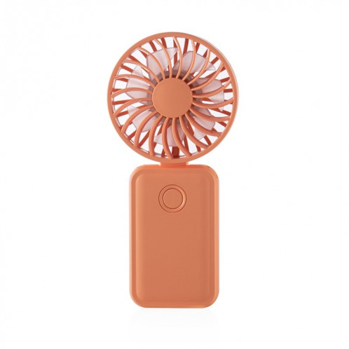 F458 avec corde de cou été 3 vitesses mini ventilateur portatif pliable réglable (orange) SH801A1116-010