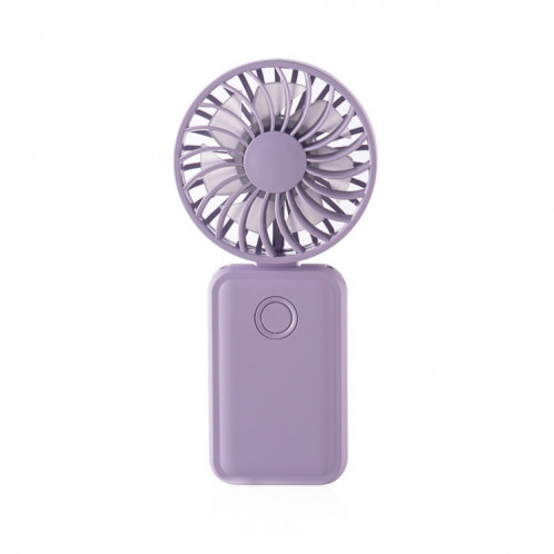F458 avec corde de cou été 3 vitesses mini ventilateur portatif pliable réglable (violet) SH801B1427-010
