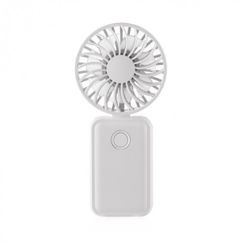 F458 avec corde de cou été 3 vitesses mini ventilateur portatif pliable réglable (blanc) SH801C1094-010
