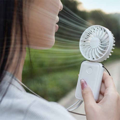 F458 avec corde de cou été 3 vitesses mini ventilateur portatif pliable réglable (violet) SH801B1427-010