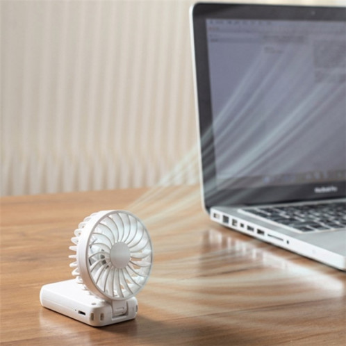 F458 avec corde de cou été 3 vitesses mini ventilateur portatif pliable réglable (orange) SH801A1116-010