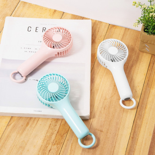 S13 ventilateur de refroidissement d'été Portable boucle suspendue Mini ventilateur portatif à 3 vitesses de vent (bleu bébé) SH401A970-010