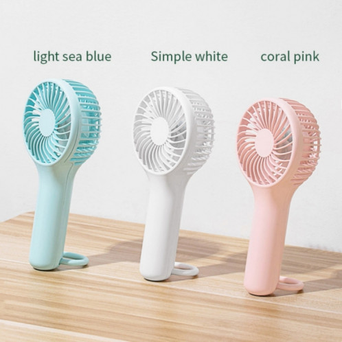 S13 ventilateur de refroidissement d'été Portable boucle suspendue Mini ventilateur portatif à 3 vitesses de vent (bleu bébé) SH401A970-010