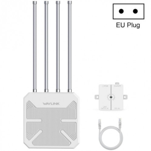 WAVLINK WN573HX3 AX3000 Routeur double bande extérieur sans fil WiFi extérieur étanche, prise: SW4103818-010