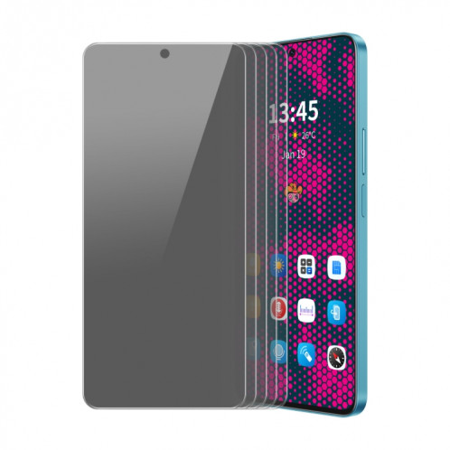Pour Motorola Moto G Power 2024 5 pièces ENKAY Hat-Prince 28 degrés Film de protection en verre trempé anti-regards de confidentialité SE27181399-08