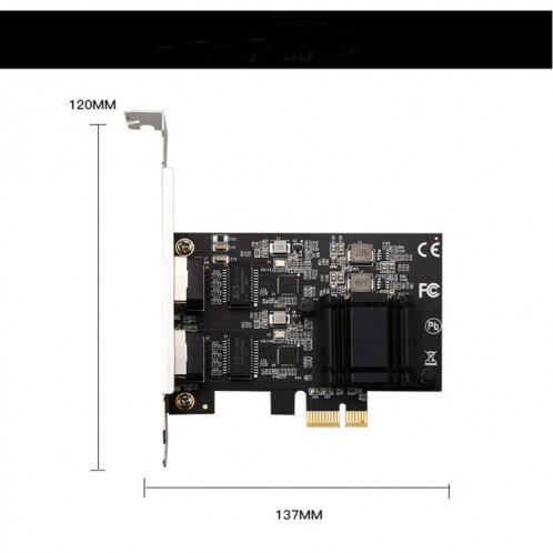 Adaptateur réseau Gigabit 2.5G double port, puce 8125BG pour serveur Ethernet, adaptateur réseau ESXi sans disque PXE SH6379773-04