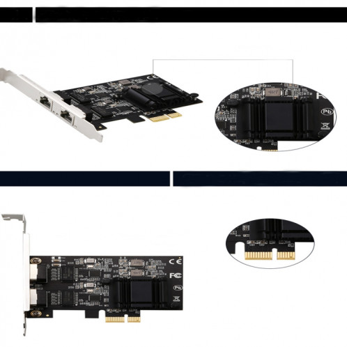Adaptateur réseau Gigabit 2.5G double port, puce 8125BG pour serveur Ethernet, adaptateur réseau ESXi sans disque PXE SH6379773-04
