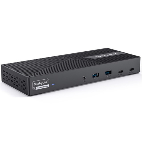 WAVLINK UG69PD25 Pro 100W PD chargeant une station d'accueil pour ordinateur portable à triple écran 4K, prise: prise britannique SW0903737-010