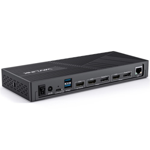 Station d'accueil pour ordinateur portable WAVLINK UG69PD25 Pro 100 W PD avec triple écran 4K, prise : prise américaine SW09011736-010