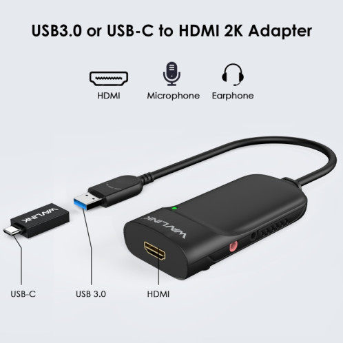 Adaptateur graphique vidéo USB 3.0 vers HDMI/multi-écrans WAVLINK UG3501H Super Speed SW7327765-010