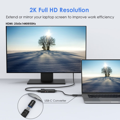 Adaptateur graphique vidéo USB 3.0 vers HDMI/multi-écrans WAVLINK UG3501H Super Speed SW7327765-010