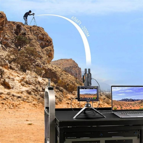 BOVBOX 098 pour appareils photo reflex numériques, extension sans fil 4K HD, moniteur vidéo double interface SDI HDMI, prise britannique SH66021603-012