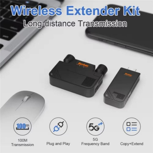 BOVBOX 091-HD, extension HDMI sans fil 100 m, émetteur-récepteur vidéo, SH7803241-014