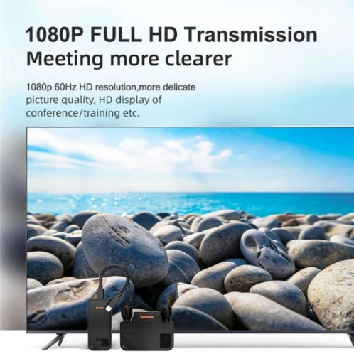 BOVBOX 091-TC Transmetteur et récepteur sans fil USB-C pour téléphone, projecteur, extension vidéo, prise britannique SH81021911-013