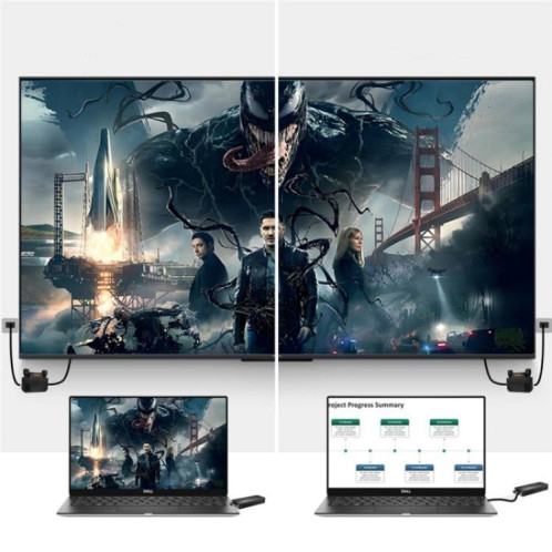 BOVBOX 091-TC Transmetteur et récepteur sans fil USB-C pour téléphone, projecteur, extension vidéo, SH81031831-013