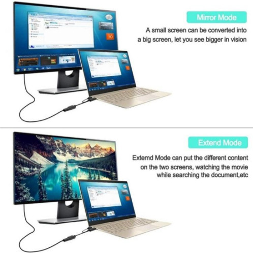 Câble adaptateur HDMI 2.0b mâle vers DP 1.4 femelle HD1, 4K 60 Hz, HDMI vers DisplayPort SH8320984-09