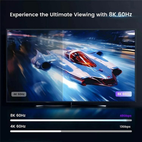 Commutateur HDMI 2.1 Q8Q3-3 pour home cinéma gaming, 3x1, 8K, 4K, 120 Hz, HDR, audio et vidéo SH8362783-010