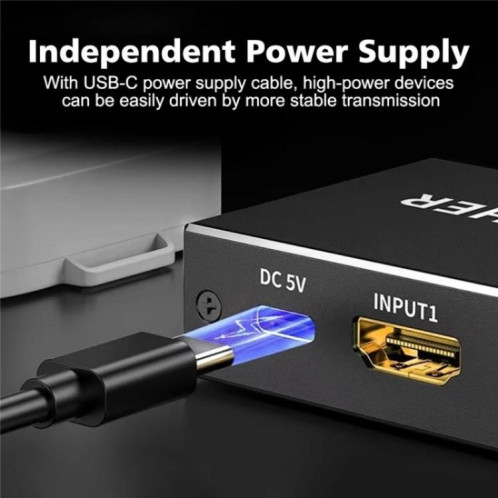 Commutateur HDMI 2.1 Q8Q3-3 pour home cinéma gaming, 3x1, 8K, 4K, 120 Hz, HDR, audio et vidéo SH8362783-010