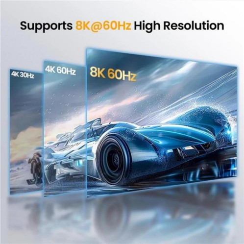 Commutateur HDMI 2.1 8K 60 Hz Q8-4 avec télécommande, adaptateur 4x1 pour home cinéma et jeux vidéo, prise américaine SH69011521-010