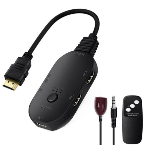 Commutateur HDMI 4K UHD 3 entrées 1 sortie avec télécommande Q2-4 SH83941325-06