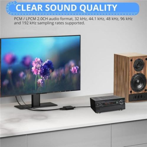 Convertisseur d'extraction audio pour haut-parleurs HDTV ARC, ARC vers prise coaxiale SPDIF 3,5 mm SH84771655-05