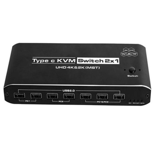 Adaptateur d'extension K9 2 entrées 1 sortie HDMI vidéo double affichage 2 écrans pour commutateur KVM USB C Mac SH8622119-09