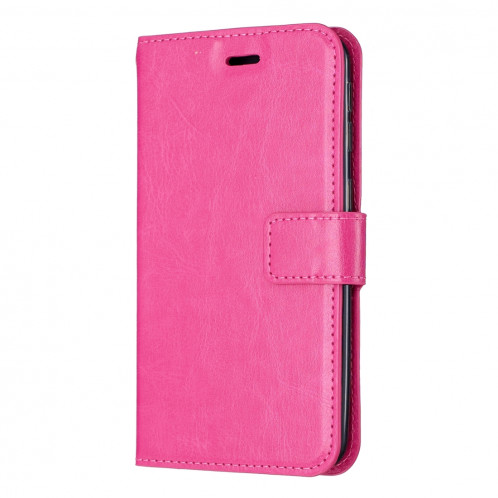 Étui en cuir à rabat horizontal avec texture pour Crazy Horse, porte-cartes et porte-cartes, cadre photo et cadre pour iPhone 11 Pro (rose) SH601D1896-06