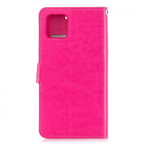 Étui en cuir à rabat horizontal avec texture pour Crazy Horse, porte-cartes et porte-monnaie, et cadre photo pour iPhone 11 Pro Max (rose) SH602D1737-06