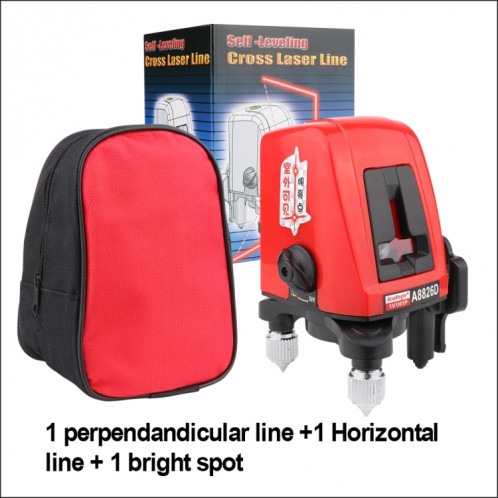 A8826D Niveau laser 3D auto nivelant 2 Lasers Lasers horizontaux Vertical Lasers Niveau 360 Trépied Mini Niveaux laser SH32501383-04