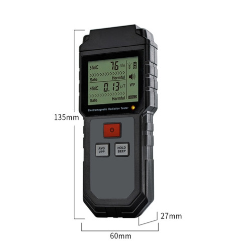 RZ825 Testeur de rayonnement électromagnétique Portable Digital Digital Crystal Crystal Electromagnetic Terrain EMF Mesure Instrument pour téléphone portable informatique SH32571981-05