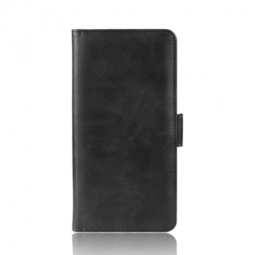 Housse en cuir à rabat horizontal à boucle magnétique double face pour iPhone 11 Pro Max, avec support et logements pour cartes, portefeuille et cadre photo (Noir) SH901A630-010