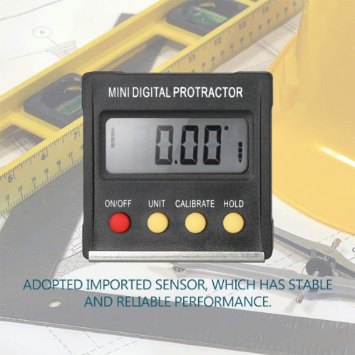 RZ2010 360 degrés mini numérique sous-inclinomètre de niveau de niveau électronique Base magnétique Outils de mesure de la base SH3645970-010
