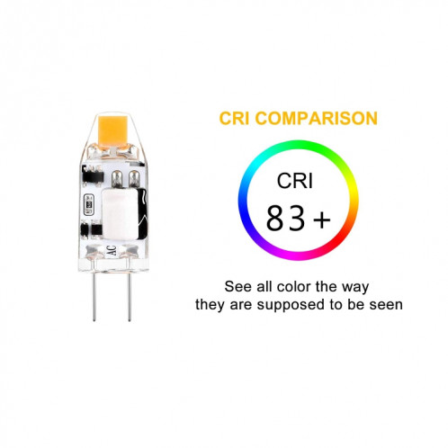 G4 1W 1 LED 110LM ampoule lustre ampoules super lumineuses en silicone COB, AC / DC 10-20V SH3736497-05