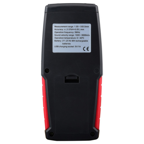 Wintact WT100A Testeur de mètre d'épaisseur ultrasonique numérique Testeur d'épaisseur USB Testeur de métal d'épaisseur numérique Haute précision SW37371736-07