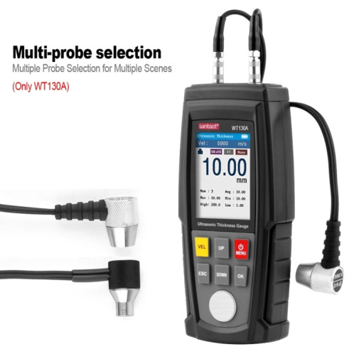 Wintact Wintact WT130A Digital Ultrasonores Épaisseur Testeur Testeur USB Chargement numérique Testeur de métal Haute précision SW37381530-07
