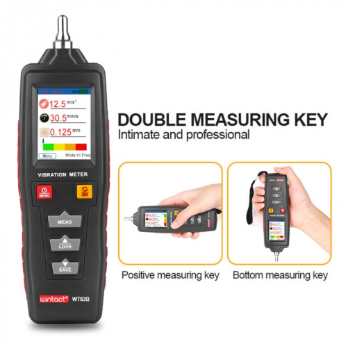 Wintact Wintact WT63B Mètre de vibration de vibration de l'analyseur numérique SW3760271-09
