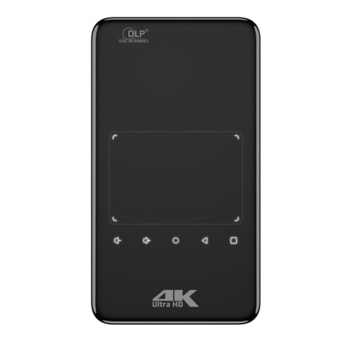 S90 DLP Android 9.0 1 Go + 8 Go 4K Mini projecteur intelligent WiFi, prise US (noir) SH80011746-015