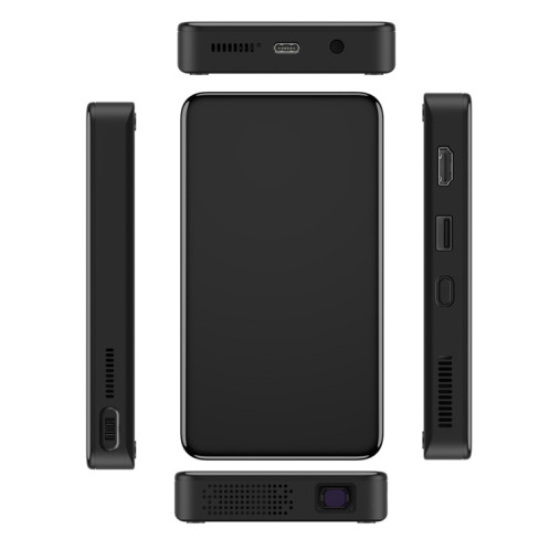S90 DLP Android 9.0 1 Go + 8 Go 4K Mini projecteur intelligent WiFi, prise US (noir) SH80011746-015