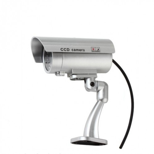 Caméra CCTV factice étanche avec LED clignotante pour une recherche réaliste d'alarme de sécurité (noir) SH301A840-06