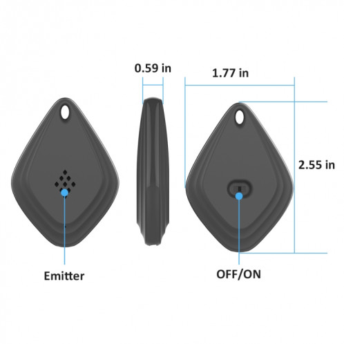 Répulsif anti-moustique extérieur Insecticide ultrasonique portatif anti-moustique USB chargeant la conversion de fréquence intelligente (noir) SH301A9-09