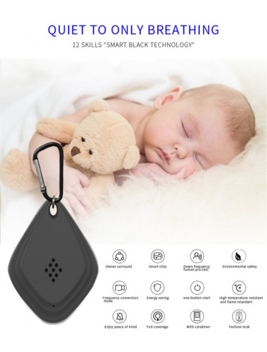 Répulsif anti-moustique extérieur Insecticide ultrasonique portatif anti-moustique USB chargeant la conversion de fréquence intelligente (noir) SH301A9-09