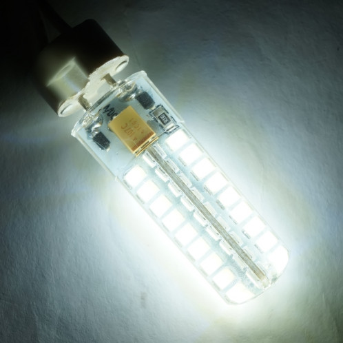 GY6.35 5W SMD2835 72LEDs ampoule de maïs en silicone à intensité variable pour accessoires d'éclairage de lampe en cristal de lustre, AC 12V (blanc froid) SH801B1878-05