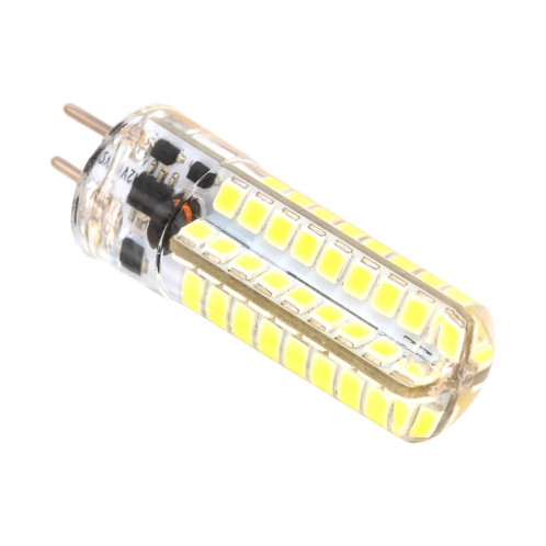 GY6.35 5W SMD2835 72LEDs ampoule de maïs en silicone à intensité variable pour accessoires d'éclairage de lampe en cristal de lustre, AC 12V (blanc froid) SH801B1878-05