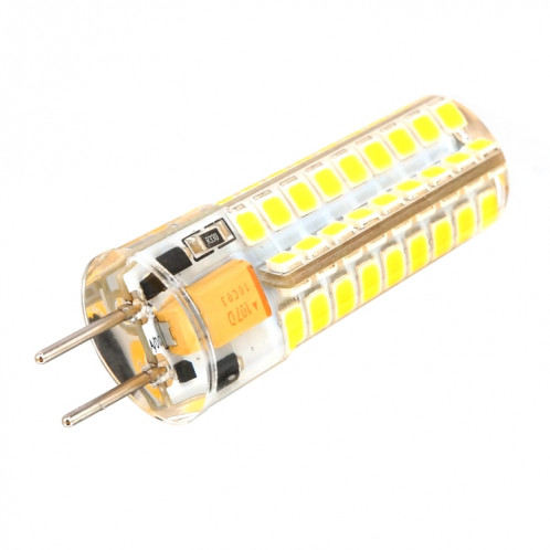 GY6.35 5W SMD2835 72LEDs ampoule de maïs en silicone à intensité variable pour accessoires d'éclairage de lampe en cristal de lustre, AC 12V (blanc froid) SH801B1878-05